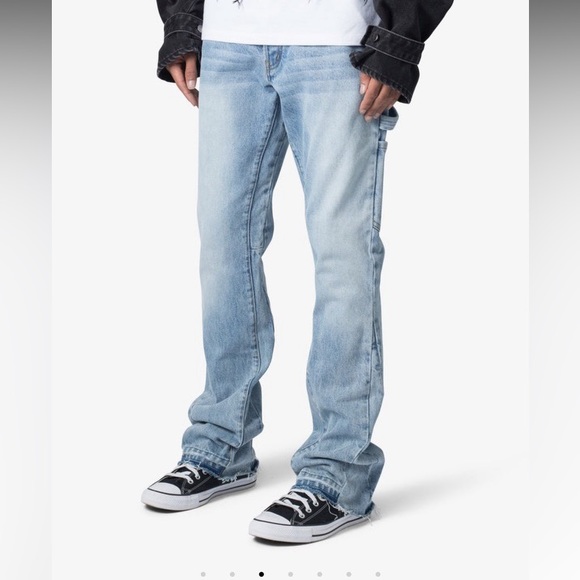 MNML Carpenter Flare Denim Jeans - Picture 1 of 4